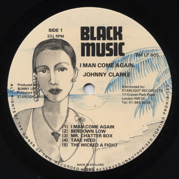 label - Johnny Clarke - I Man Come Again
