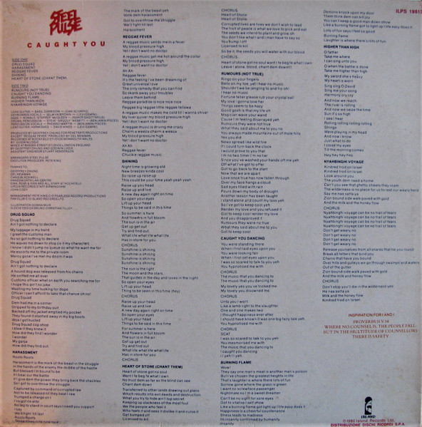 back - Steel Pulse - Caught You