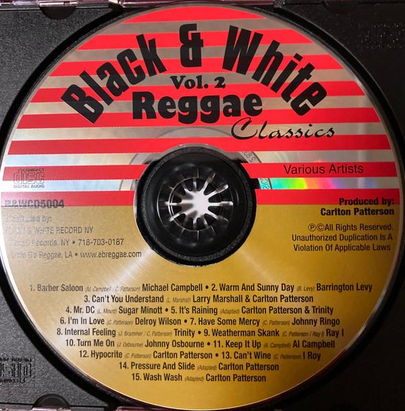 label - Various Artists - Black & White Reggae Classics Vol 2