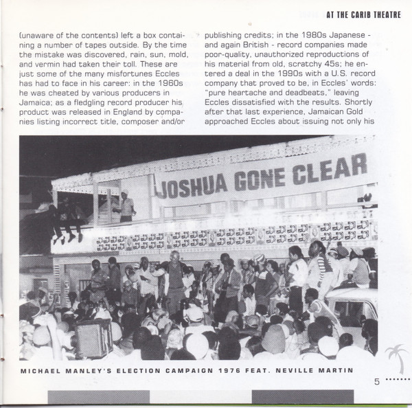 inner - Various Artists - Clancy Eccles Reggae Revue At The Carib Theatre