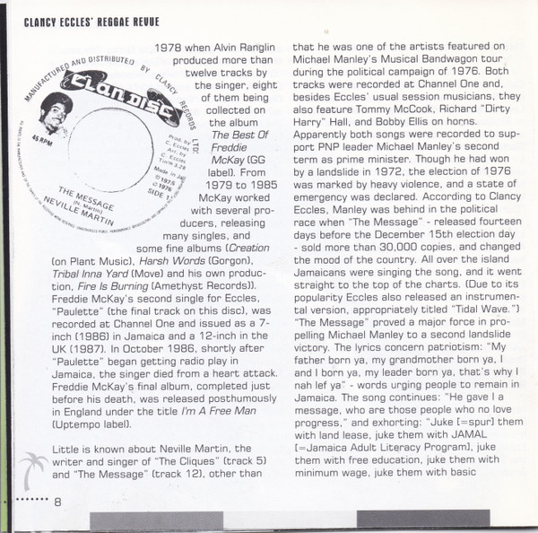 inner - Various Artists - Clancy Eccles Reggae Revue At The Carib Theatre