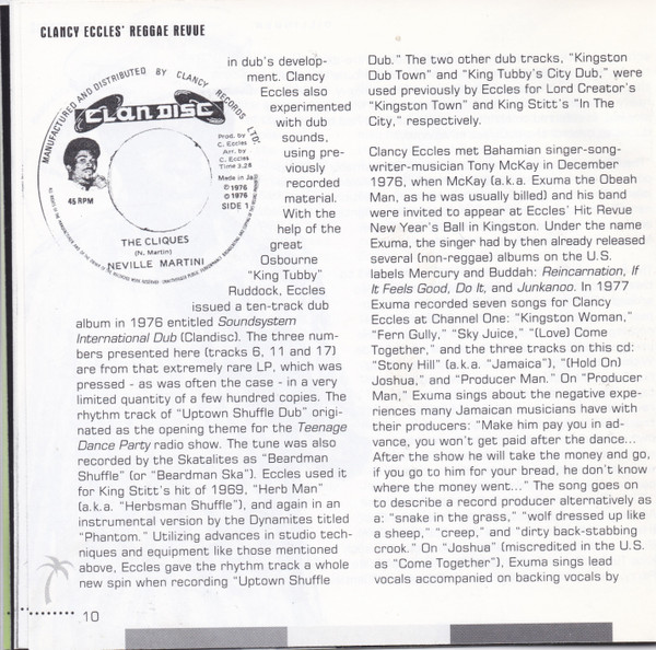 inner - Various Artists - Clancy Eccles Reggae Revue At The Carib Theatre