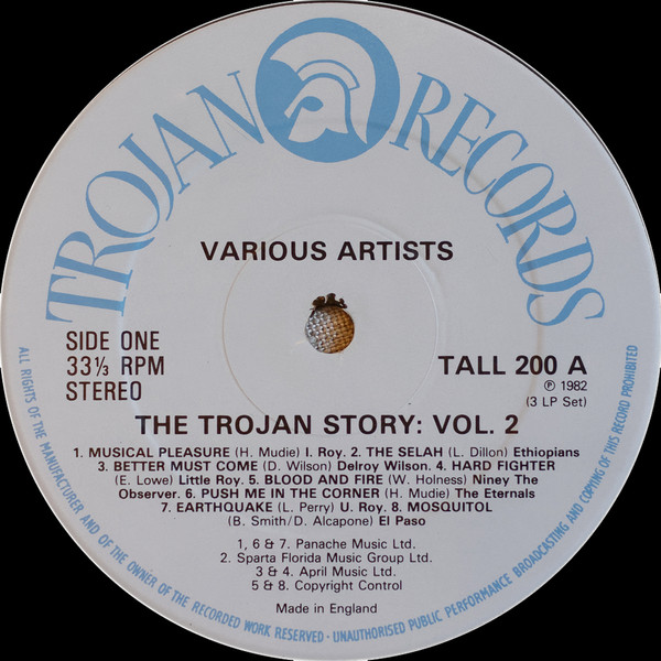 label - Various Artists - The Trojan Story Vol 1&2
