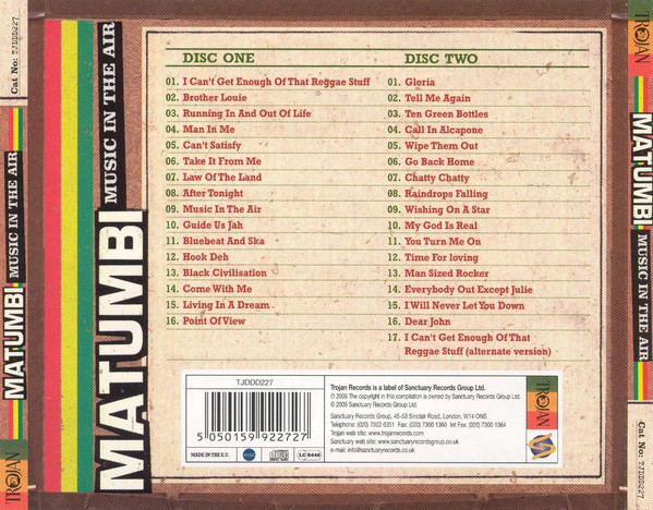 back - Matumbi - Music In The Air