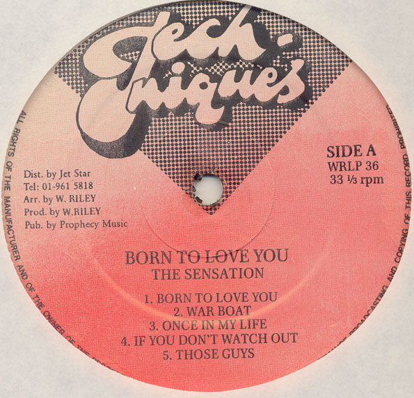 label - The Sensations - Born To Love You