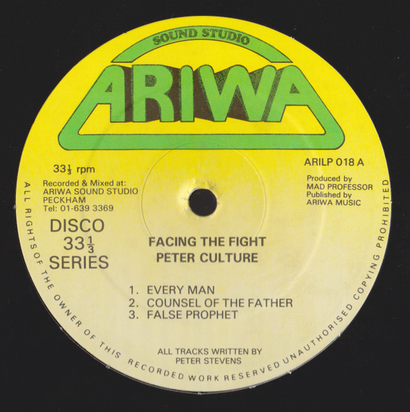 label - Peter Culture - Facing The Fight