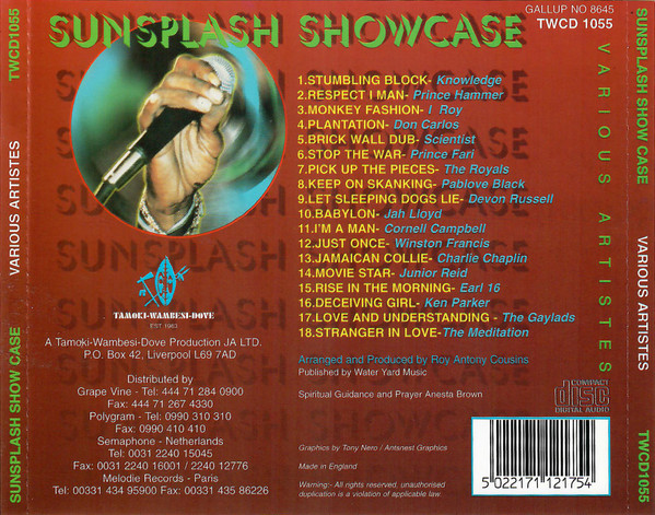 back - Various Artists - Reggae Sunsplash Showcase