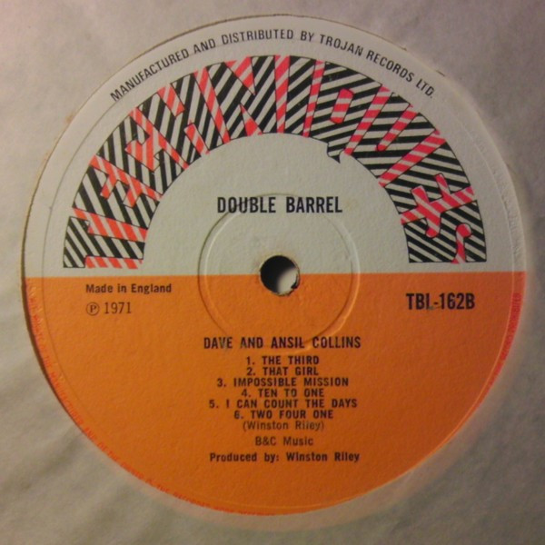 label - Dave & Ansel Collins - Double Barrel