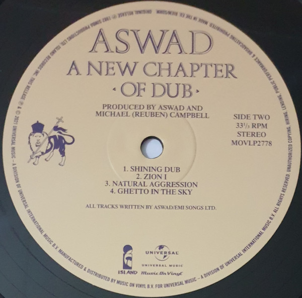 label - Aswad - A New Chapter Of Dub