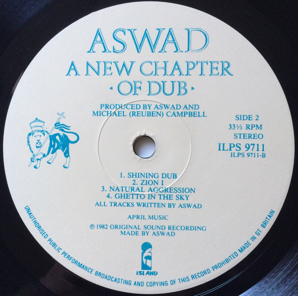 label - Aswad - A New Chapter Of Dub