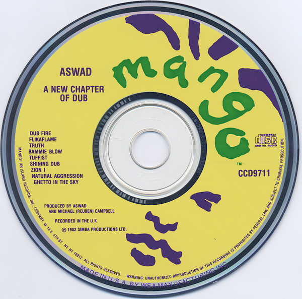 label - Aswad - A New Chapter Of Dub