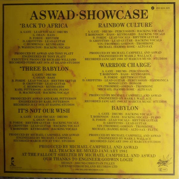 back - Aswad - Showcase