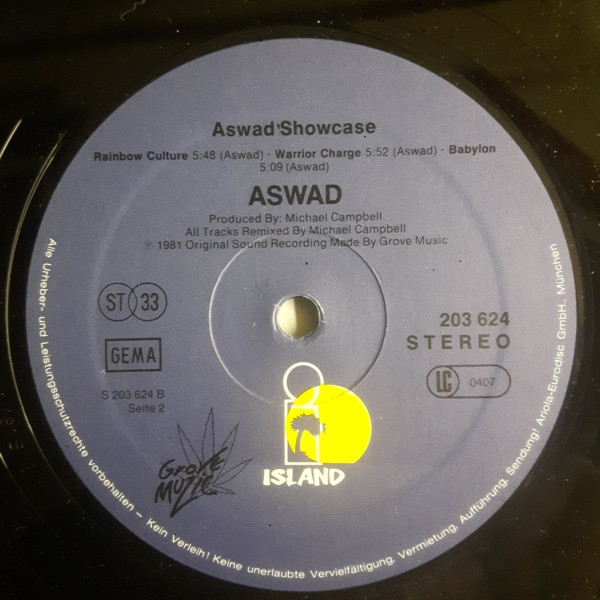 label - Aswad - Showcase