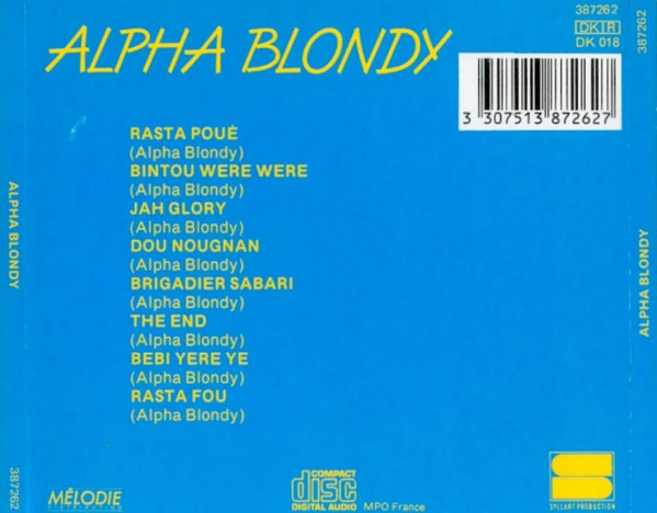 back - Alpha Blondy - Rasta Poué