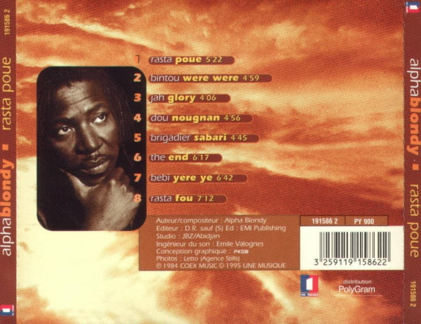 back - Alpha Blondy - Rasta Poué