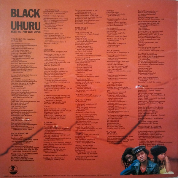 back - Black Uhuru - Red