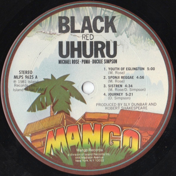 label - Black Uhuru - Red