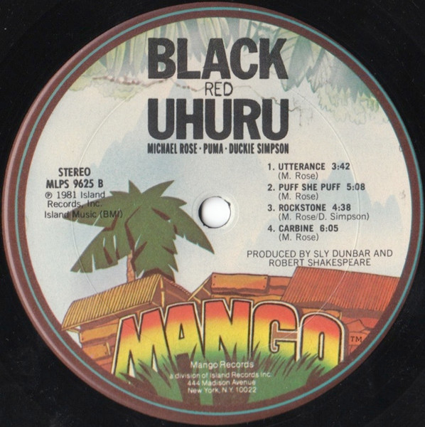 label - Black Uhuru - Red