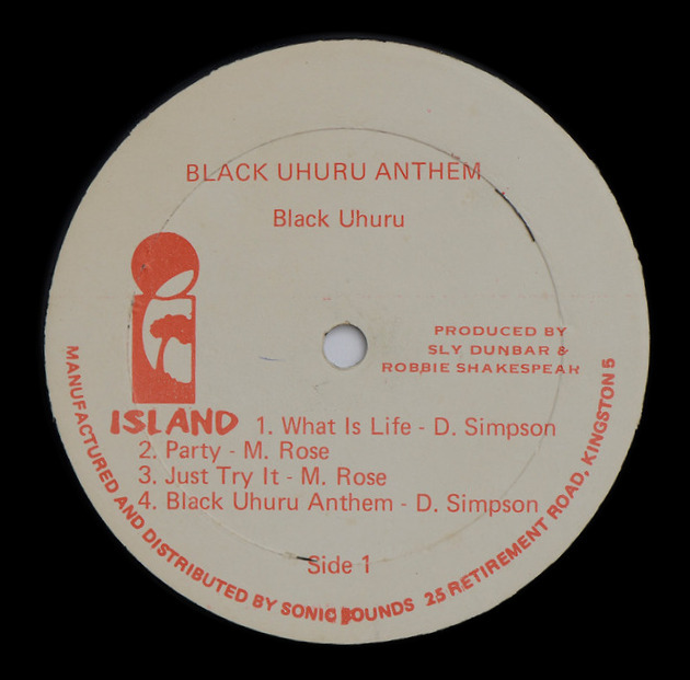 label - Black Uhuru - Anthem