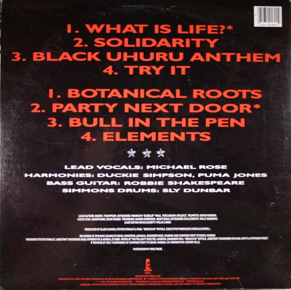 back - Black Uhuru - Anthem
