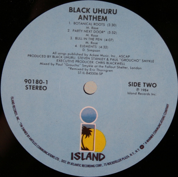 label - Black Uhuru - Anthem