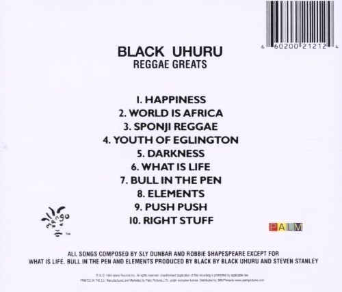 back - Black Uhuru - Reggae Greats