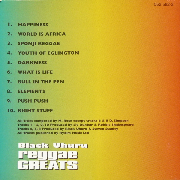 inner - Black Uhuru - Reggae Greats
