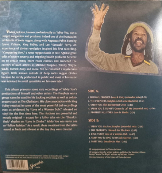 back - Yabby You - Dread Prophecy - Crucial Cuts !!