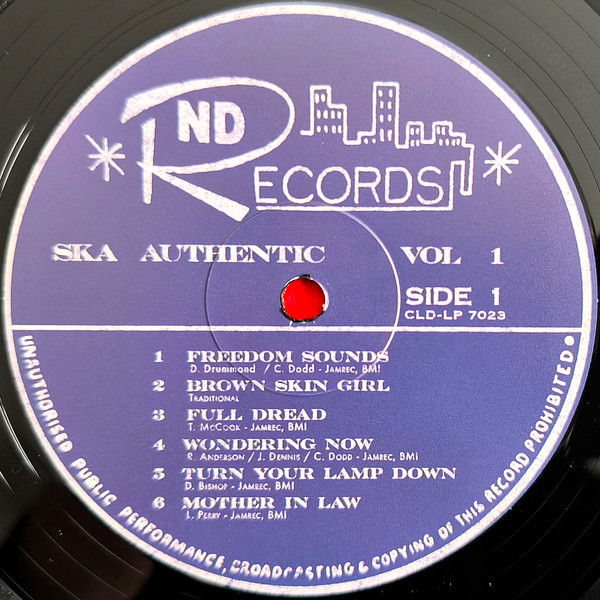 Studio 1 label artwork