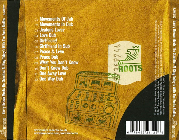 back - Barry Brown - Barry Brown Meets The Scientist At King Tubby's With The Roots Radics