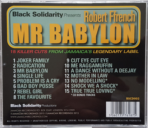 label - Robert Ffrench - Mr Babylon
