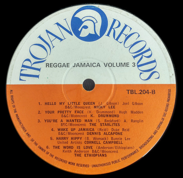 label - Various Artists - Reggae Jamaica Vol. 3