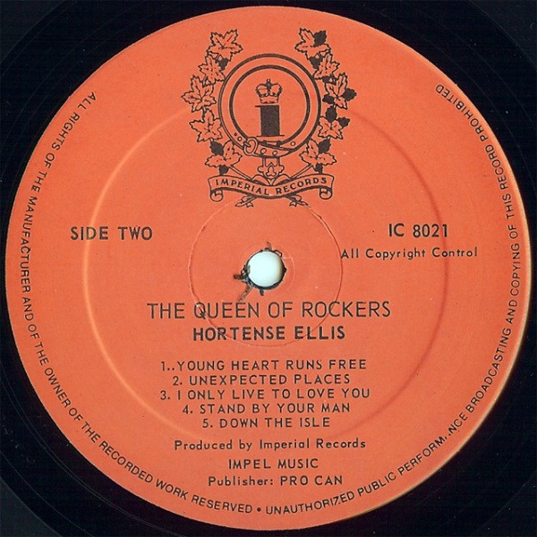 label - Hortense Ellis - The Queen Of Rockers