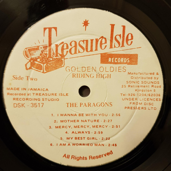 label - The Paragons With Roslyn Sweat - With Roslyn Sweat