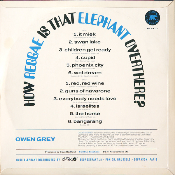 back - Owen Gray - How Reggae Is That Elephant Overthere?