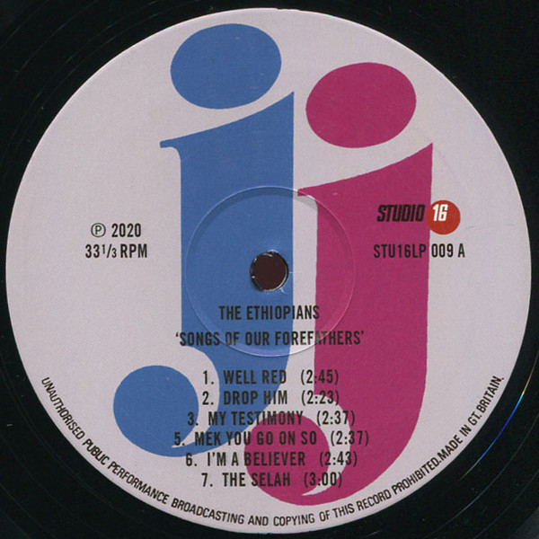 label - The Ethiopians - Songs Of Our Forefathers