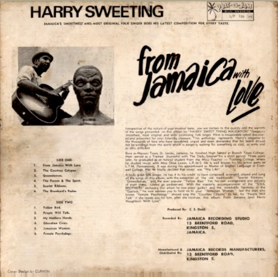 back - Harry Sweeting - From Jamaica With Love