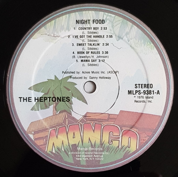 label - The Heptones - Night Food