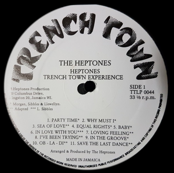 label - The Heptones - Trench Town Experience