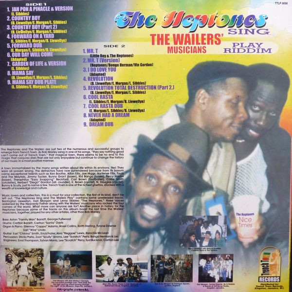 back - The Heptones - The Heptones Sing The Wailers Musicians Play Riddim