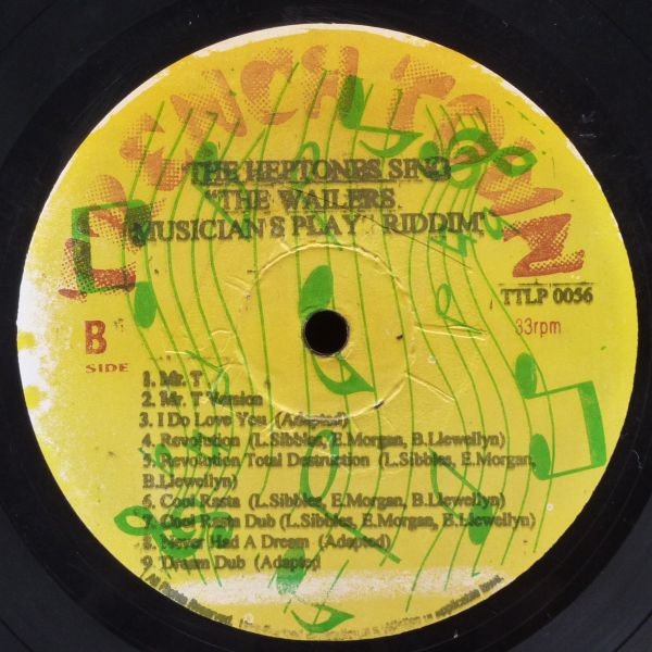 label - The Heptones - The Heptones Sing The Wailers Musicians Play Riddim