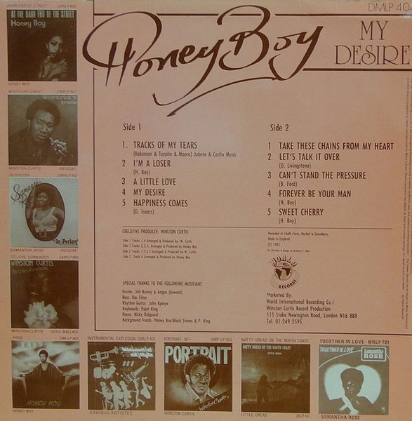 back - Honey Boy - My Desire