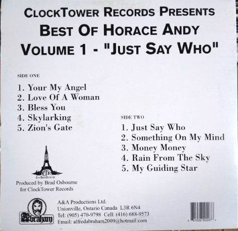back - Horace Andy - Best Of Volume 1