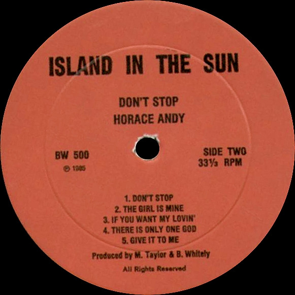 label - Horace Andy - Dont Stop