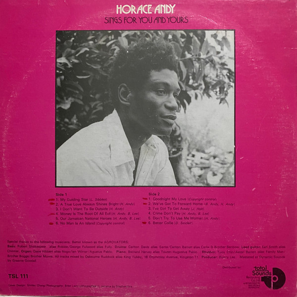 back - Horace Andy - Sings For You And Yours