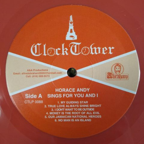 label - Horace Andy - Sings For You And I