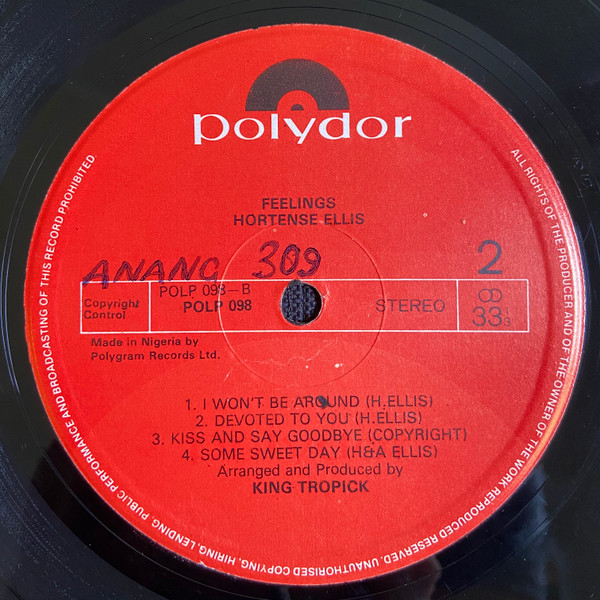 label - Hortense Ellis - Feelings