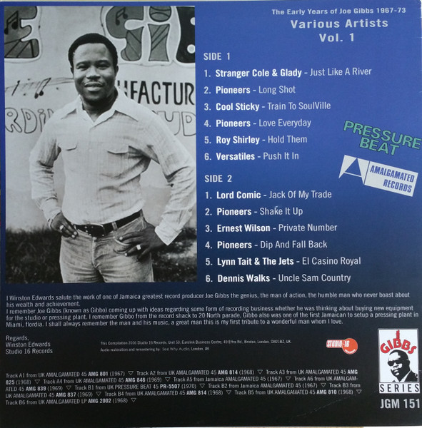 back - Various Artists - The Early Years Of Joe Gibbs 1967-73 - Vol. 1