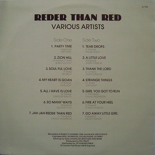 back - Various Artists - Reder Than Red