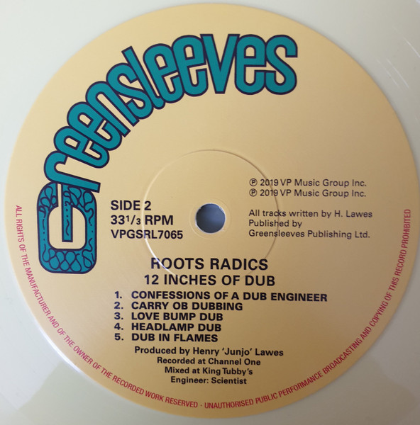 label - The Roots Radics - 12 Inches Of Dub